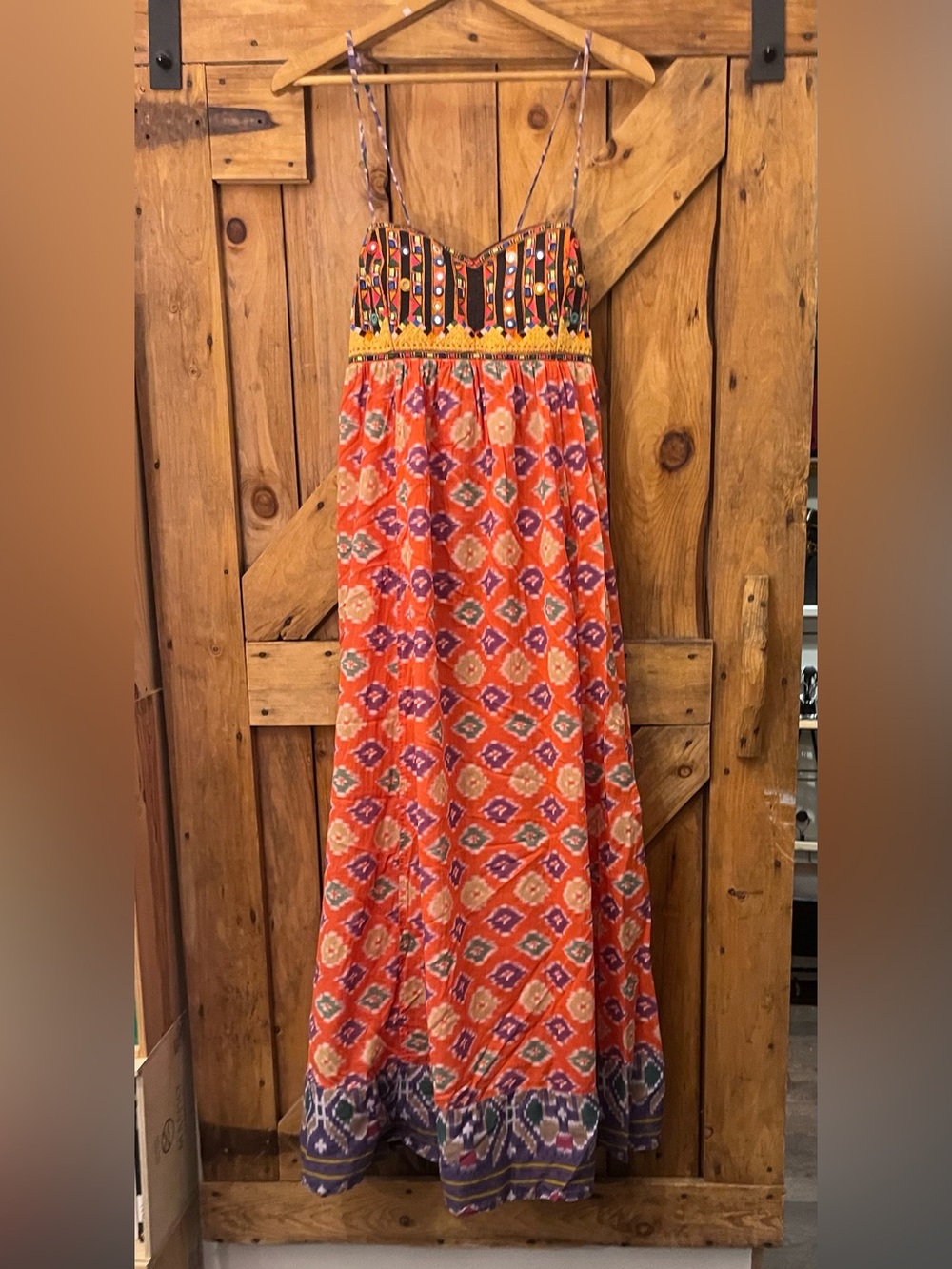 Denim & Supply Ralph Lauren Embroidered Boho Maxi Dress XL